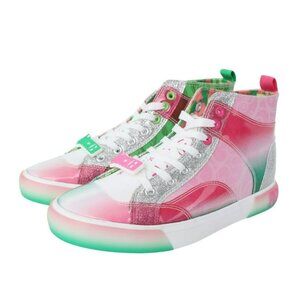 NWT Wicked "Defy Gravity" Multicolor High-Top Sneakers With Glitter & Gradient D